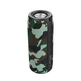 ZEALOT S51 Powerful Wireless Speaker Bass; Wireless Portable Subwoofer IPX5 Waterproof 10W Sound Box Support TF U Disk AUX For Home & Outdoor Par (Color: Camouflage)